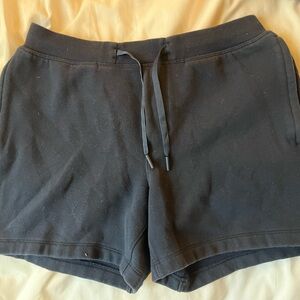 True Navy Lululemon Steady State Cotton short 5”